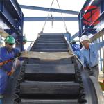TC110 Conveying Bulk Materials Rubber Steel Cord Corrugated Sidewall Conveyor