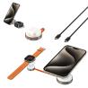Buy cheap Black And Silver Iphone Wireless Charger Metal 2 In 1 Wireless Charger from wholesalers