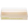 Buy cheap 18 Oz Rectangle Long Straight Wooden Containers - Containers Sold Separately, Clear Plastic Lids from wholesalers