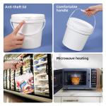 1L Round Plastic Tub for Packaging Honey Candy Chocolate Lollipop Jam Butter Ice