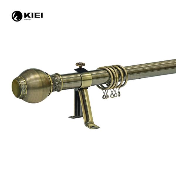 Buy cheap 28MM Antique Brass Curtain Pole Complete With Eyelet And Metal Ball Finials from wholesalers