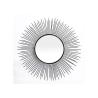 Buy cheap Metal Round Sunburst Wall Mirror Black Frame Dotted With Gold Color For Wall Decoration from wholesalers