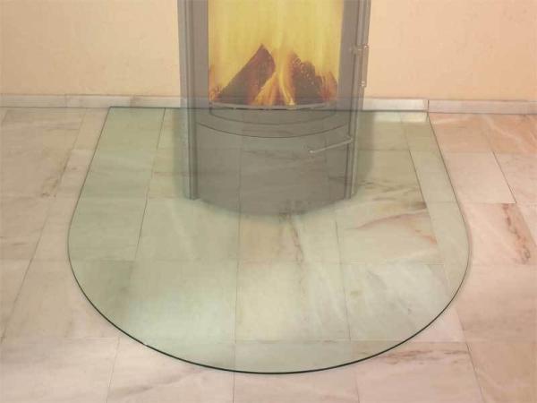 Buy cheap Heat Resistance Glass Hearth Plate Edge Grinding For Fireplaces from wholesalers