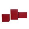 Buy cheap Custom Red Leatherette Commemorative Coin Boxes 133*110*80mm from wholesalers