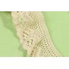 Buy cheap ODM Cotton Crochet Lace Trim Beige Elastic For Multiapplication from wholesalers