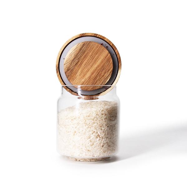 Buy cheap High Quality Decorative Food Glass Storage Jar For Saving Chocolate Coffee Candy With Cork from wholesalers