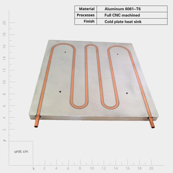 Buy cheap Screw Mounted Aluminum Cold Plate Heat Sink for Optimized Heat Transfer from wholesalers