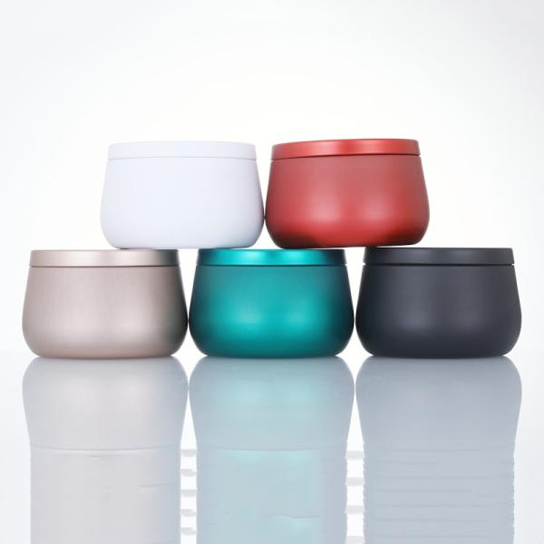 Buy cheap Anti Corrosion Metal Cosmetic Jar 4oz 8 Oz Candle Tins Emerald Packaging from wholesalers