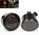Yellow Front Jeep Wrangler Turn Signal Lens , Smoke Len Jeep Wrangler Tail