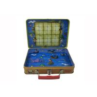 Buy cheap Rectangle Shaped Lunch Tin Box , Tin Lunch Box For Kids Game Chest Packing product