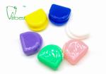 Small Colorful Plastic Orthodontic Retainer Case