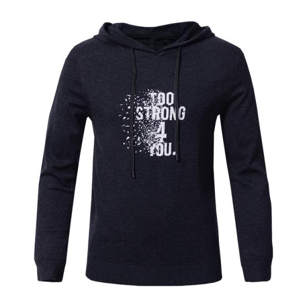 Buy cheap Black Custom Autumn Acrylic/Cotton/Wool Knitting Sweater Man Crewneck Casual Men's Sweater from wholesalers