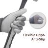 Buy cheap Construction PU Coating Gloves Wear Resistant Grey Polyester Liner Gloves from wholesalers