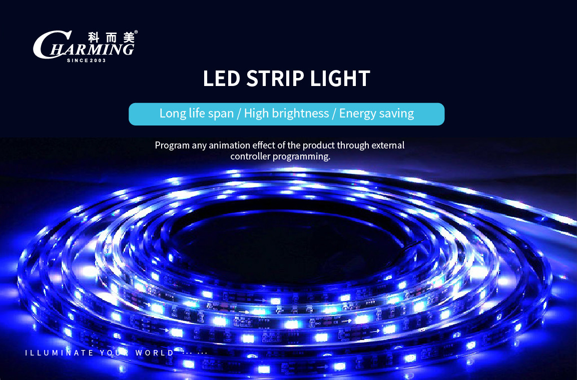 ROHS 297LM RGB LED Strip , No Flicker Indoor LED Tape Lights