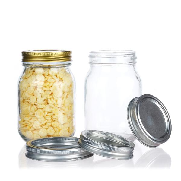 Buy cheap 16oz 32oz Food Storage Glass Jar Glass Luxury Transparent Glass Mason Jar from wholesalers