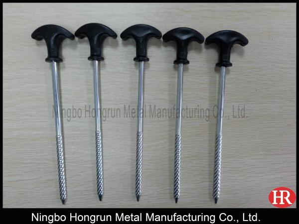 Buy cheap steel rock pegs with plastic header from wholesalers