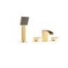 Buy cheap Brass Gold Wall Mounted Basin Concealed Mixer 0.5-3.0 bar Pressure T8321AE from wholesalers