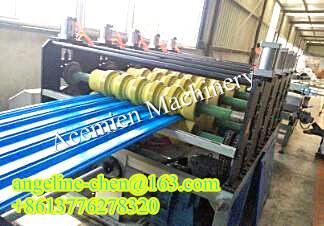 Buy cheap 5 roller haul off PVC hollow roof tile roofing panel board making machine production line from wholesalers
