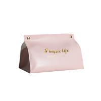 Buy cheap Gray Luxury Nordic House Table PU Leather Tissue Box Cute Mini Car Napkin Holder product