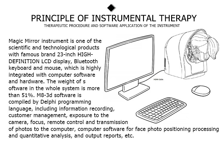 professional 4d machine 520 facial handheld blue electric observ metis original ipad system djm skin analyzer