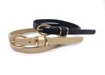 Alloy Buckle Women Skinny 1.5cm PU Casual Dress Belt