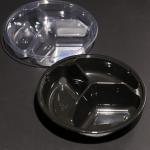 Eco Friendly Disposable BPA Free Plastic PET Food Tray With Takeaway Food