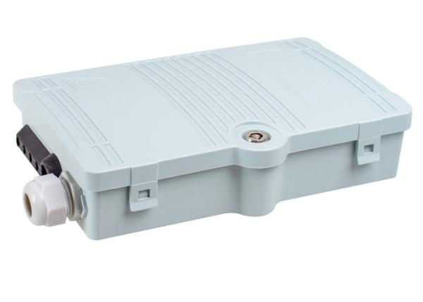 Buy cheap FTTH Splitter Fiber Optical Distribution Box 4 Cores PC ABS Material Wall Mounted from wholesalers