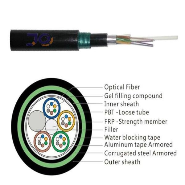 Buy cheap GYTZA53 24 Core Underground Buried Fiber Optic Cable from wholesalers