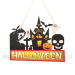 Halloween Wooden Decoration Hanging Sign Ghost Festival Scene Decoration