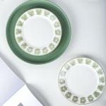 White Blue Porcelain Dinner Sets Nordic Design Style Dinnerware Type Dinnerware