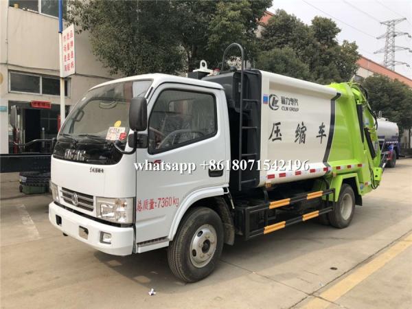 Buy cheap White And Green 6CBM Refuse Collection Truck , Waste Compactor Truck 102HP from wholesalers