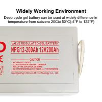 Buy cheap 12V 200Ah Solar Lead Acid Battery NP12-200Ah 2 Year Warranty 58Kg product