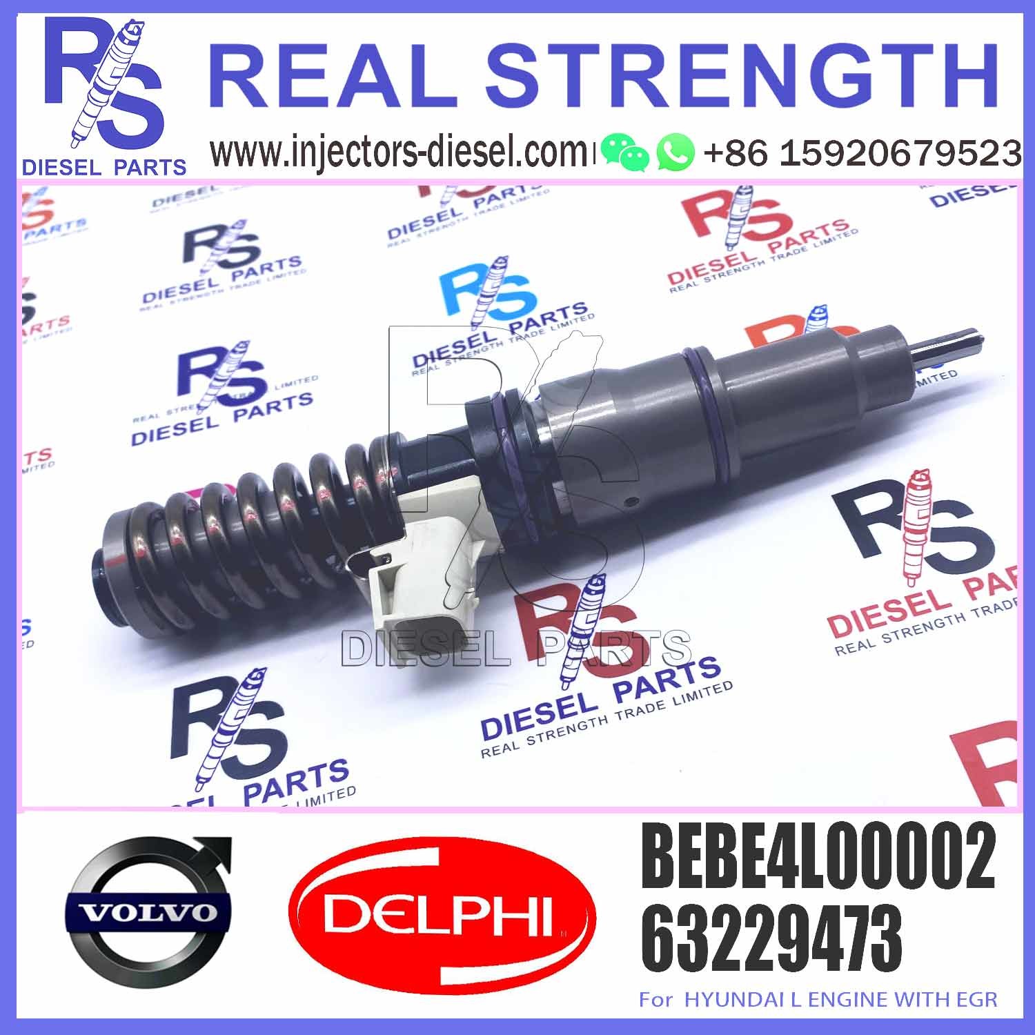 Common Rail Diesel Fuel Injector 63229473 BEBE4L00001 BEBE4L00002 For Engine Parts