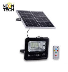 High Brightness Solar Powered LED Flood Light With Sensor 40w 60w 100w 200watt