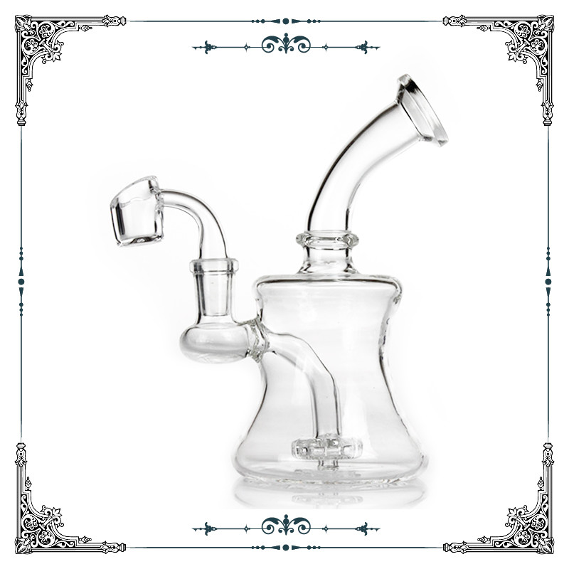 Showerhead Perc Dab Oil Rig Bubbler Hookah Smoking Water Pipe Heady With Quartz Banger