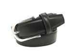 Big And Tall Mens Belt Leather Belt Black Color 34mm Width / Boys Dress Belt