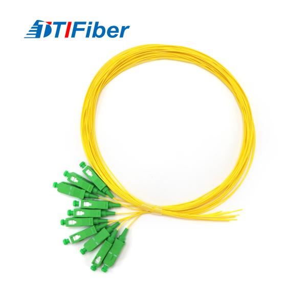 Buy cheap PVC LSZH Fiber Optic Pigtails 10PCS Single Mode SC / APC 0.9MM X1.5M from wholesalers