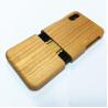 Buy cheap Cherry / Sapele Wood iPhone X Case Separating Type Round Edge Model from wholesalers