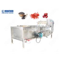 Buy cheap Brush Type Industrial Vegetable Washer , Carrot  / Apple Washing Machine 500-2000kg/H Output product