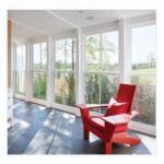 Double Tempered Aluminium Sliding Patio Doors Waterproof Window Glass