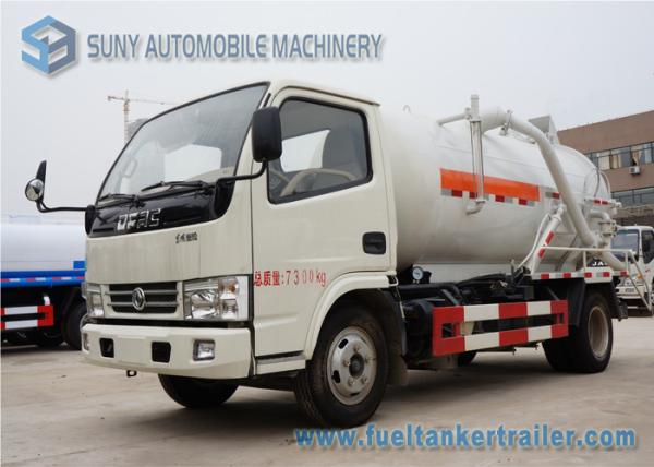 Buy cheap Dongfeng 4000L 100hp Vacuum Tank Truck 4x2 Suction Type Sewer Scavenger from wholesalers