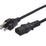 American 3 Pin Prong Plug Extension Cable USA 3Pin 15A AC Cords Electric Lead