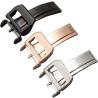 Buy cheap ROHS Stainless Steel Watch Buckle , 20mm Leather Strap Butterfly Clasp from wholesalers