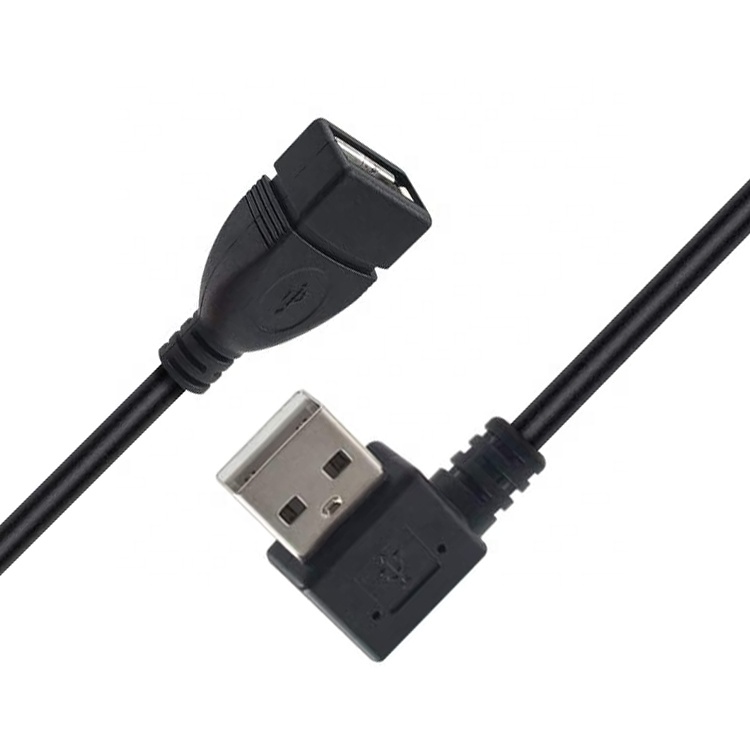 0.3M 1M 2M 3M 90 Degree Right Left Angle Male to Female USB 2.0 Type A Extension Cable