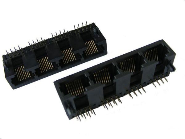 Buy cheap RJ45 connector 1x4 90° from wholesalers