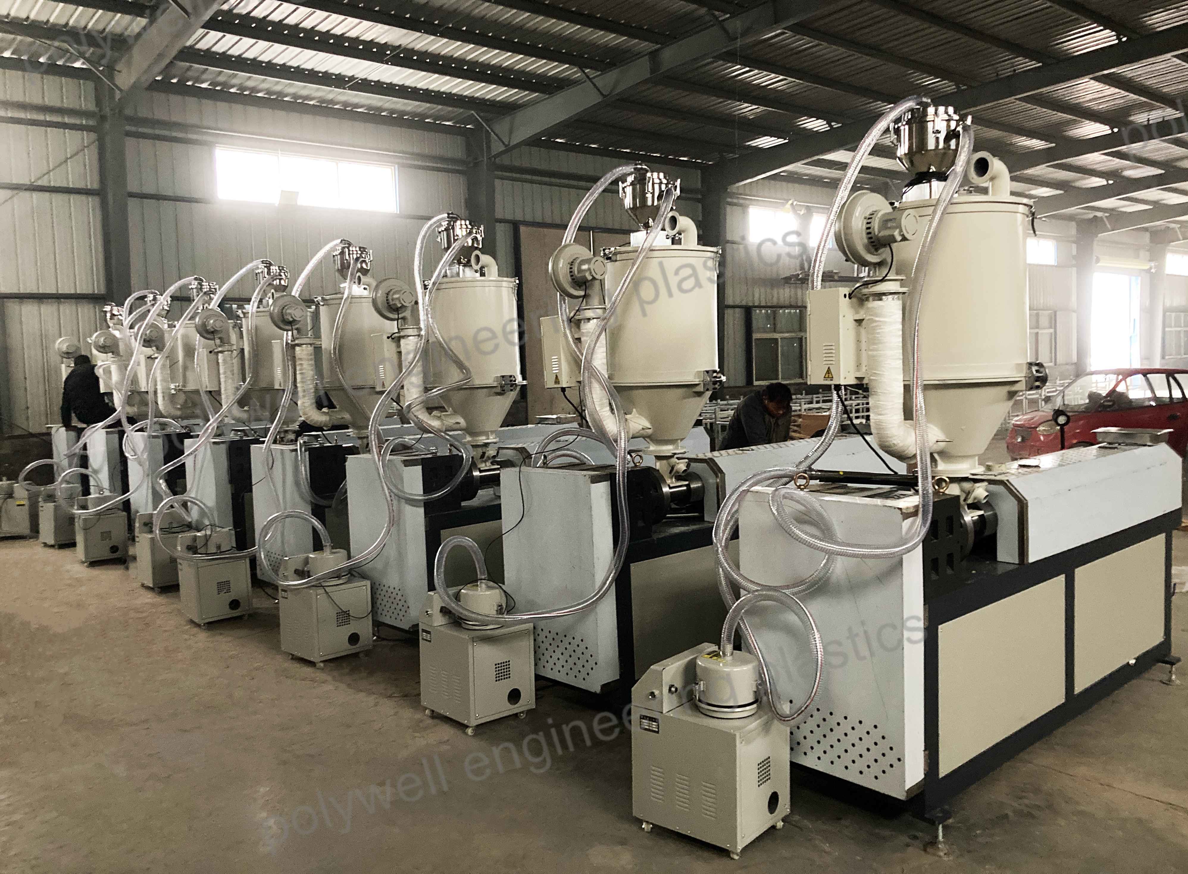 Polyamide 66 Strip Extruder Machine Single Screw Extruder Polymer Extruder Machine