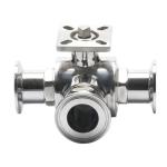 OEM Support SS304 1/4''-4.0'' Homebrew Tri-Clamp Ball Valve Stainless Steel