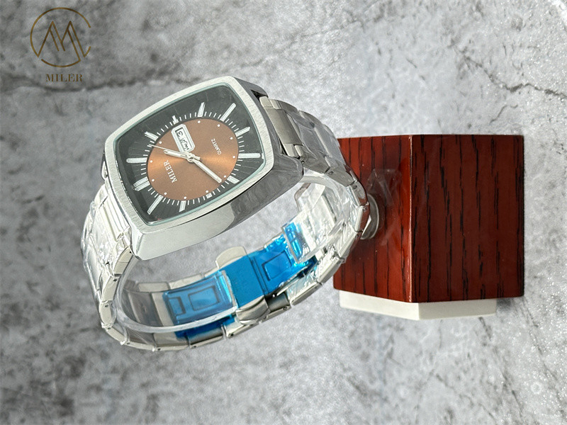 Men'S Quartz Wrist Watch Waterproof Watch For Quartz Hand Watch Logo Customization