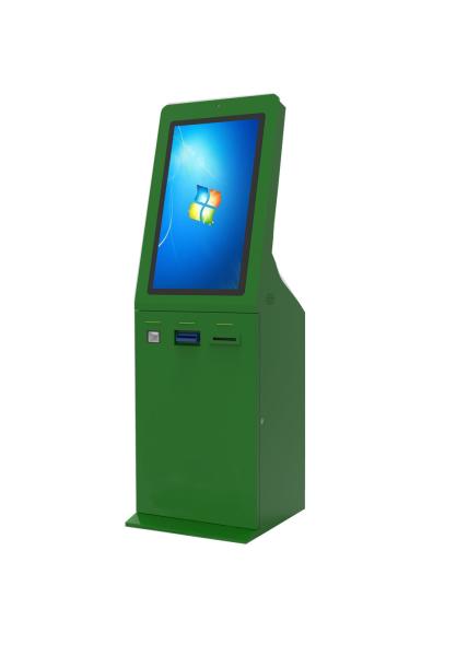 Buy cheap 32 inch Green Self Service Kiosk , Restaurant Airports Bill Payment Kiosk from wholesalers