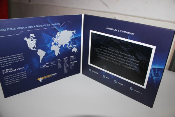 Buy cheap USB port Magnetic switch LCD video card , business LCD Video Brochure from wholesalers